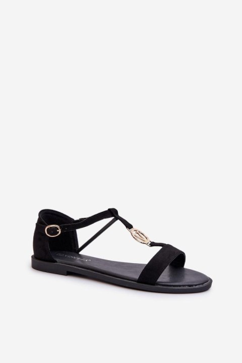 Sandały Model Vinceza 17321 Black - Step in style Sandały Model Vinceza 17321 Black - Step in style