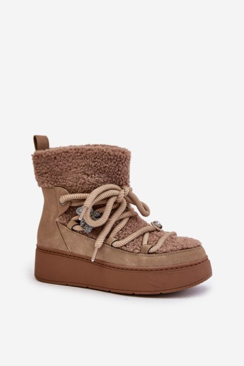 Śniegowce Model Almatiza UK180P Brown - Step in style Śniegowce Model Almatiza UK180P Brown - Step in style
