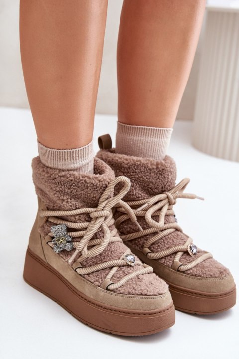 Śniegowce Model Almatiza UK180P Brown - Step in style Śniegowce Model Almatiza UK180P Brown - Step in style