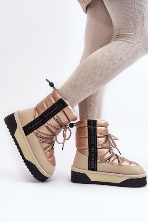 Śniegowce Model D.Franklin DFSH371006 Beige - Step in style Śniegowce Model D.Franklin DFSH371006 Beige - Step in style