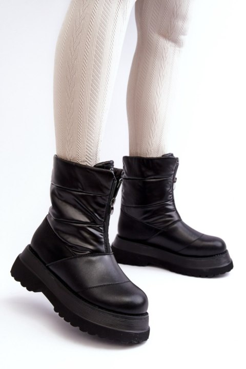 Śniegowce Model GOE MM2N4078 Black - Step in style Śniegowce Model GOE MM2N4078 Black - Step in style
