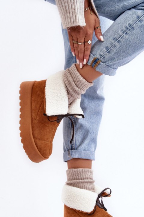 Śniegowce Model Olimuka VL212P Camel - Step in style Śniegowce Model Olimuka VL212P Camel - Step in style