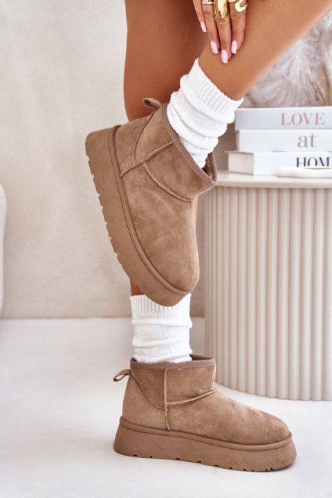 Śniegowce Model Saldren 24BT26-7368 Beige - Step in style Śniegowce Model Saldren 24BT26-7368 Beige - Step in style
