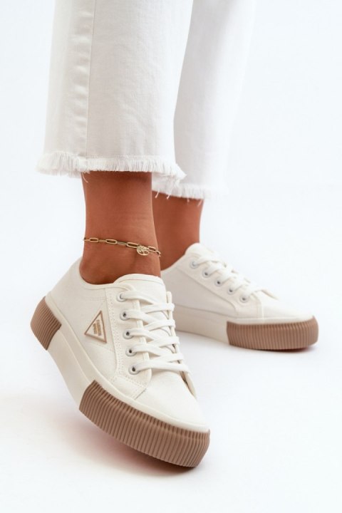 Trampki Model Enalae QY835-9A White - Step in style Trampki Model Enalae QY835-9A White - Step in style