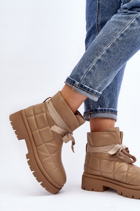 Botki Model Bizzanti NS307 Khaki - Step in style Botki Model Bizzanti NS307 Khaki - Step in style