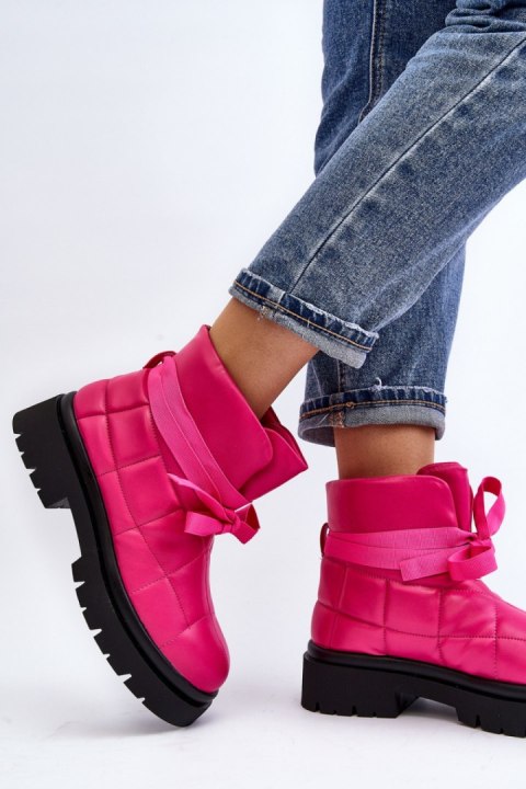 Botki Model Bizzanti NS307 Pink - Step in style Botki Model Bizzanti NS307 Pink - Step in style