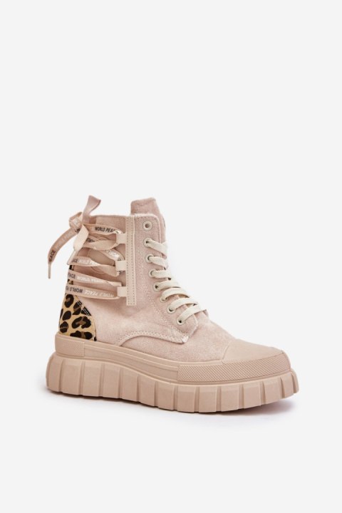 Botki Model Edidda 24BT26-7378 Light Beige - Step in style Botki Model Edidda 24BT26-7378 Light Beige - Step in style