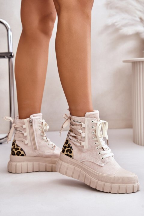 Botki Model Edidda 24BT26-7378 Light Beige - Step in style Botki Model Edidda 24BT26-7378 Light Beige - Step in style