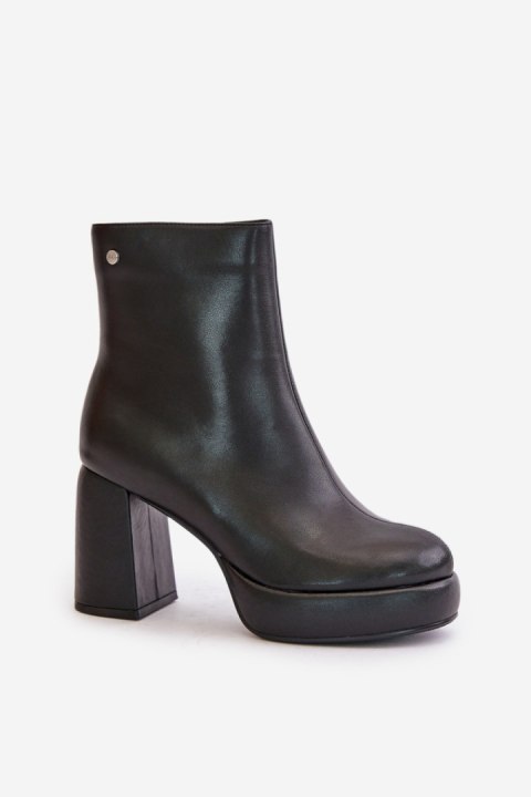 Botki Model Goe OO2N4166-W2 Black - Step in style Botki Model Goe OO2N4166-W2 Black - Step in style