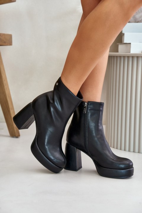 Botki Model Goe OO2N4166-W2 Black - Step in style Botki Model Goe OO2N4166-W2 Black - Step in style