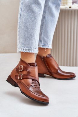 Botki Model Maciejka 06696-02 Brown - Step in style