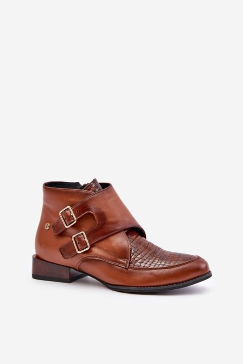 Botki Model Maciejka 06696-02 Brown - Step in style Botki Model Maciejka 06696-02 Brown - Step in style