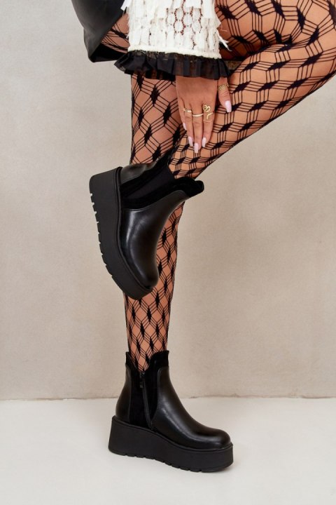Botki Model Mivanira RMR2478-4 Black - Step in style Botki Model Mivanira RMR2478-4 Black - Step in style