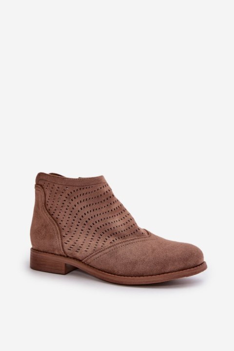Botki Model S.Barski HY42-076 Brown - Step in style Botki Model S.Barski HY42-076 Brown - Step in style