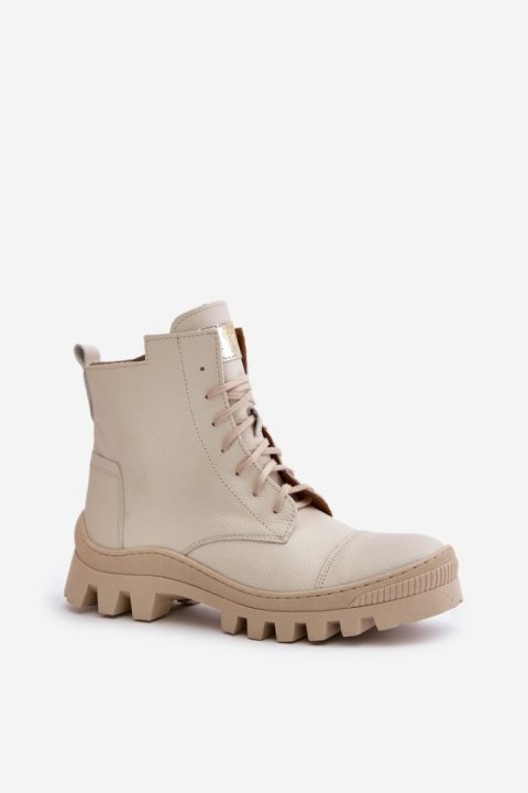 Botki Model Zazoo 2831 Light Beige - Step in style Botki Model Zazoo 2831 Light Beige - Step in style