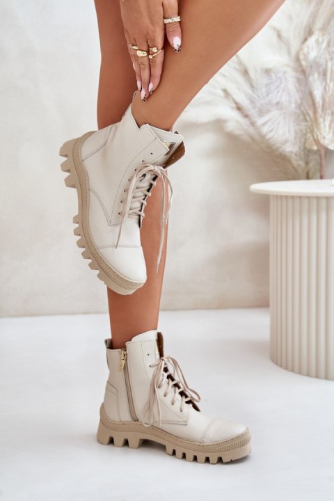 Botki Model Zazoo 2831 Light Beige - Step in style Botki Model Zazoo 2831 Light Beige - Step in style
