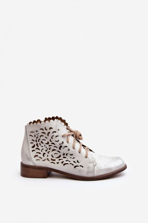 Botki Model Zazoo 2871/005 Silver - Step in style Botki Model Zazoo 2871/005 Silver - Step in style