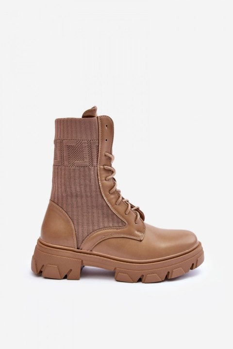 Botki Workery Model Marlissa A9513 Dark Beige - Step in style Botki Workery Model Marlissa A9513 Dark Beige - Step in style