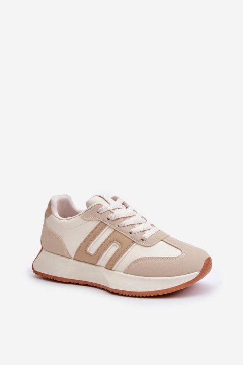 Buty Sportowe Model Thari 1W-N1 Beige - Step in style Buty Sportowe Model Thari 1W-N1 Beige - Step in style
