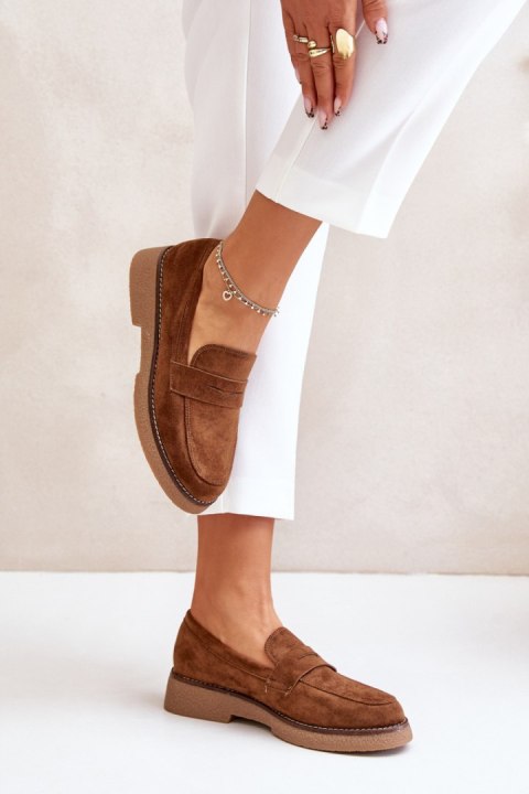 Mokasyny Model Belania C-528 Brown - Step in style Mokasyny Model Belania C-528 Brown - Step in style
