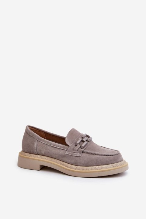 Mokasyny Model DA TW101 Grey - Step in style Mokasyny Model DA TW101 Grey - Step in style