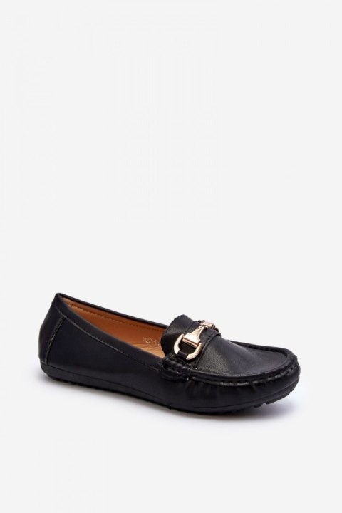 Mokasyny Model Demese NN22-991 Black - Step in style Mokasyny Model Demese NN22-991 Black - Step in style