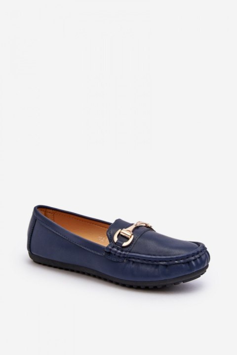 Mokasyny Model Demese NN22-991 Blue - Step in style Mokasyny Model Demese NN22-991 Blue - Step in style