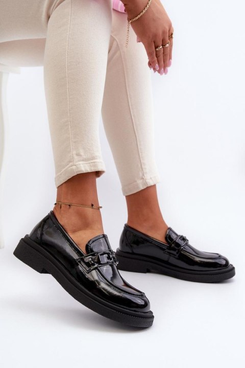 Mokasyny Model Keelana 24PB18-6886 Black Lakier - Step in style Mokasyny Model Keelana 24PB18-6886 Black Lakier - Step in style