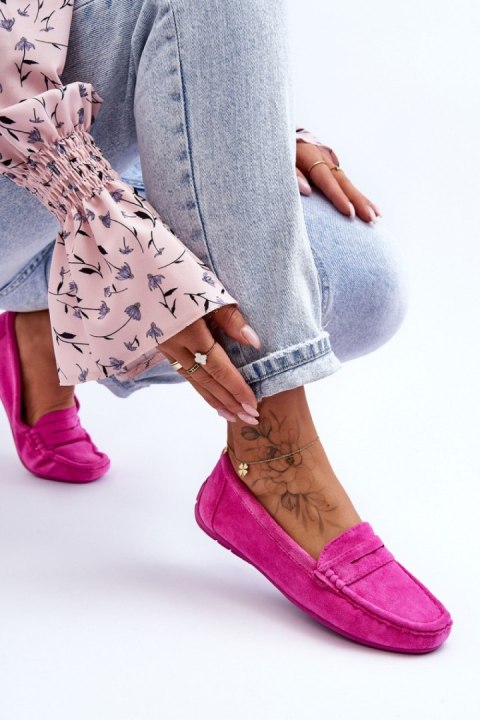 Mokasyny Model Lenvie FT245 Pink - Step in style Mokasyny Model Lenvie FT245 Pink - Step in style