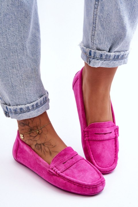 Mokasyny Model Lenvie FT245 Pink - Step in style Mokasyny Model Lenvie FT245 Pink - Step in style