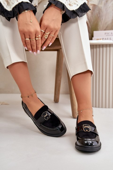 Mokasyny Model S.Barski HY42-339A Black Lakier - Step in style Mokasyny Model S.Barski HY42-339A Black Lakier - Step in style