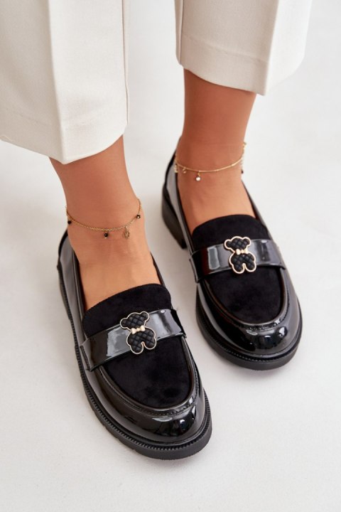 Mokasyny Model S.Barski HY42-339A Black Lakier - Step in style Mokasyny Model S.Barski HY42-339A Black Lakier - Step in style