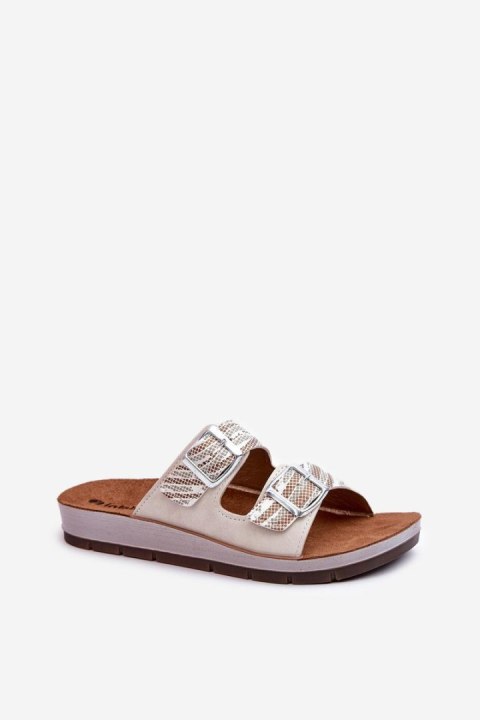 Sandał Klapki Model Inblu CP000045 Beige - Step in style Sandał Klapki Model Inblu CP000045 Beige - Step in style