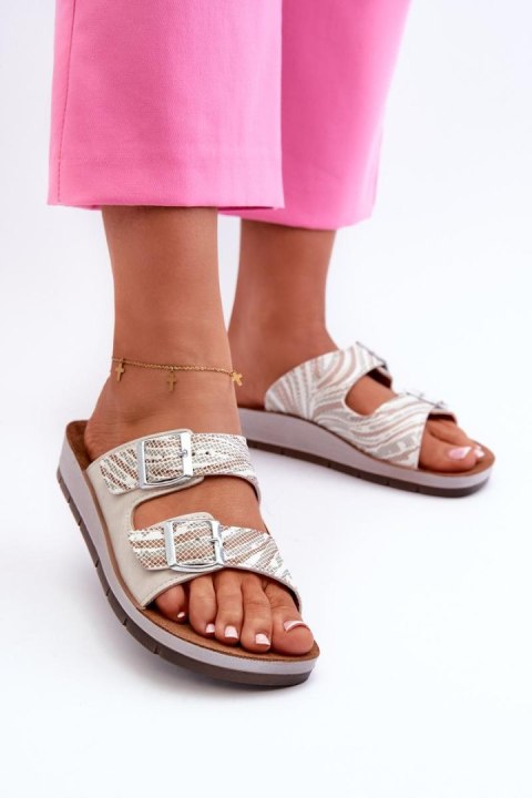Sandał Klapki Model Inblu CP000045 Beige - Step in style Sandał Klapki Model Inblu CP000045 Beige - Step in style