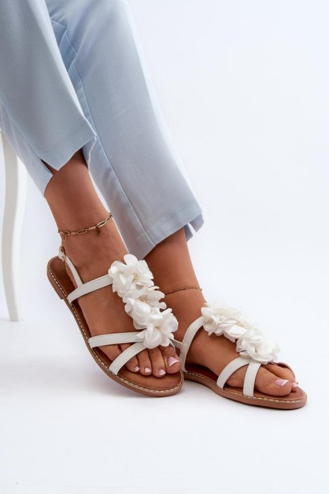 Sandały Model Abidina JL85 White - Step in style Sandały Model Abidina JL85 White - Step in style