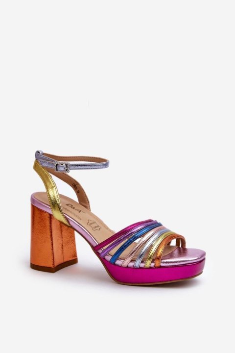 Sandały Model DA CR920 Multicolor Pink - Step in style Sandały Model DA CR920 Multicolor Pink - Step in style