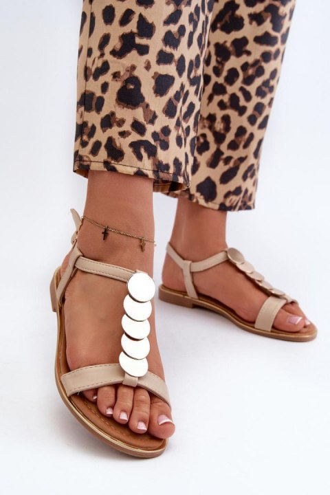 Sandały Model Jeritellia CK281P Beige - Step in style Sandały Model Jeritellia CK281P Beige - Step in style