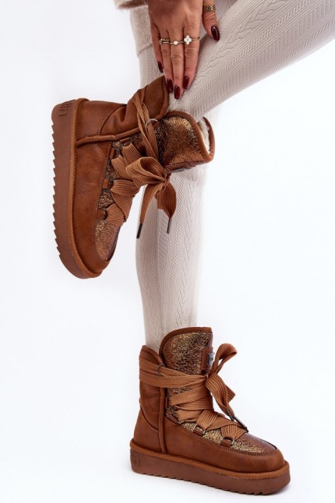 Śniegowce Model D.Franklin DFSH370006 Brown - Step in style Śniegowce Model D.Franklin DFSH370006 Brown - Step in style