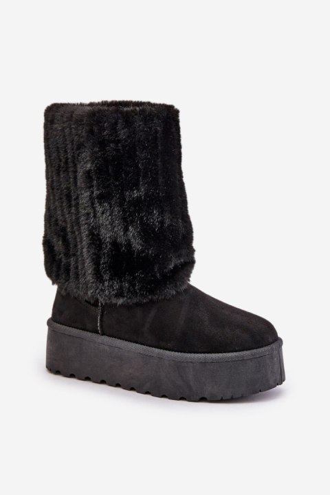 Śniegowce Model Lisonea 24BT30-8021 Black - Step in style Śniegowce Model Lisonea 24BT30-8021 Black - Step in style
