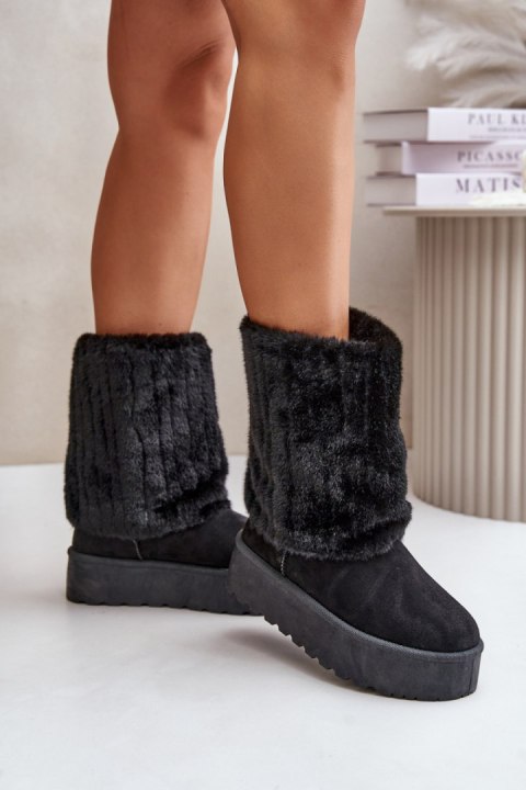 Śniegowce Model Lisonea 24BT30-8021 Black - Step in style Śniegowce Model Lisonea 24BT30-8021 Black - Step in style