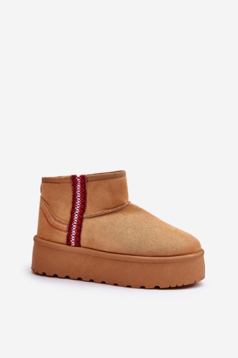 Śniegowce Model Lomessa 20221 Camel - Step in style Śniegowce Model Lomessa 20221 Camel - Step in style