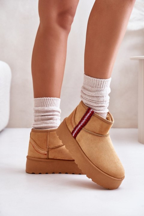 Śniegowce Model Lomessa 20221 Camel - Step in style Śniegowce Model Lomessa 20221 Camel - Step in style