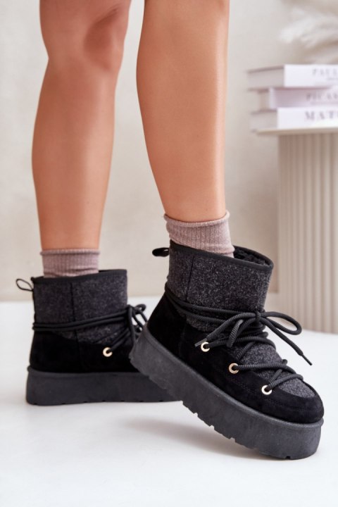 Śniegowce Model Mavora HY868 Black - Step in style Śniegowce Model Mavora HY868 Black - Step in style