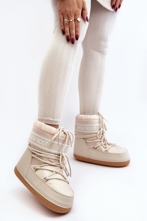 Śniegowce Model Soia NB619 Beige - Step in style Śniegowce Model Soia NB619 Beige - Step in style