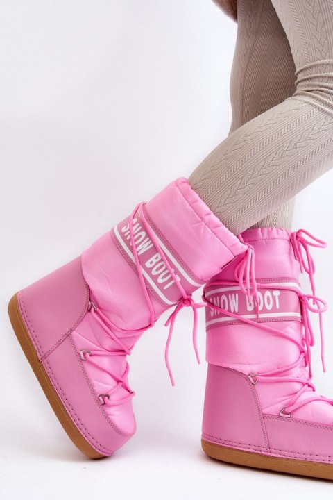 Śniegowce Model Venila NB618 Pink - Step in style Śniegowce Model Venila NB618 Pink - Step in style