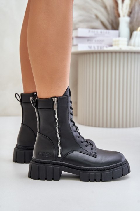 Workery Model Skóry Big Star MM274578 Black - Step in style Workery Model Skóry Big Star MM274578 Black - Step in style