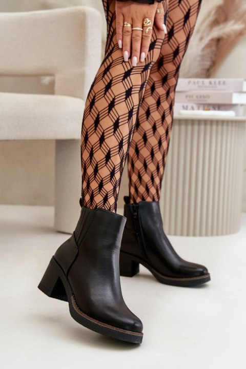 Botki Model Irittes RMR2426-2 Black - Step in style Botki Model Irittes RMR2426-2 Black - Step in style