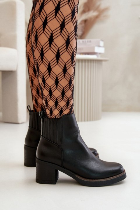 Botki Model Irittes RMR2426-2 Black - Step in style Botki Model Irittes RMR2426-2 Black - Step in style