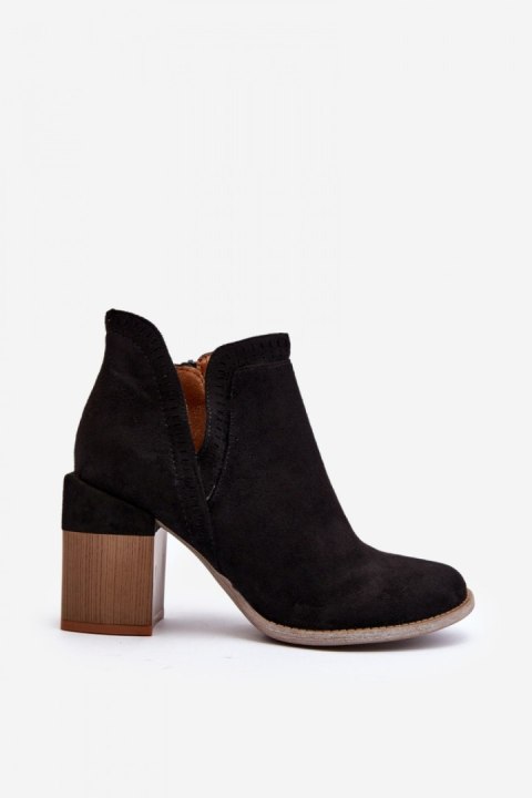 Botki Model Jolnima A5729 Black - Step in style Botki Model Jolnima A5729 Black - Step in style