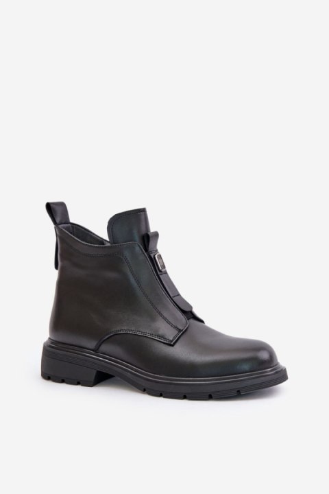 Botki Model Komisa 24BT15-7459 Black - Step in style Botki Model Komisa 24BT15-7459 Black - Step in style